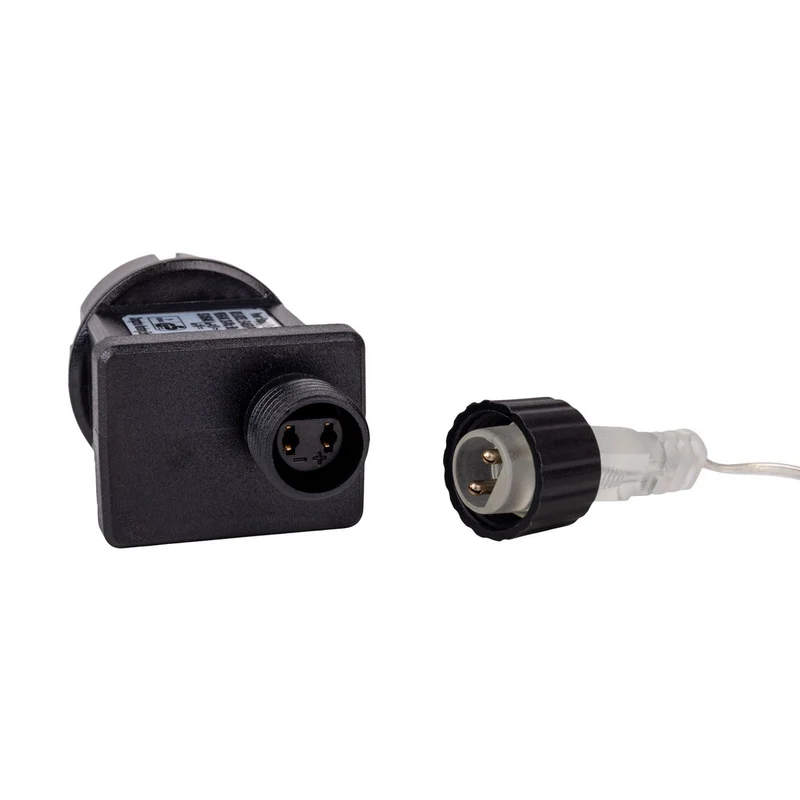 9er-Outdoor-LED-Weihnachtslichterkette 3D-Sterne / XMAS Lights - rot