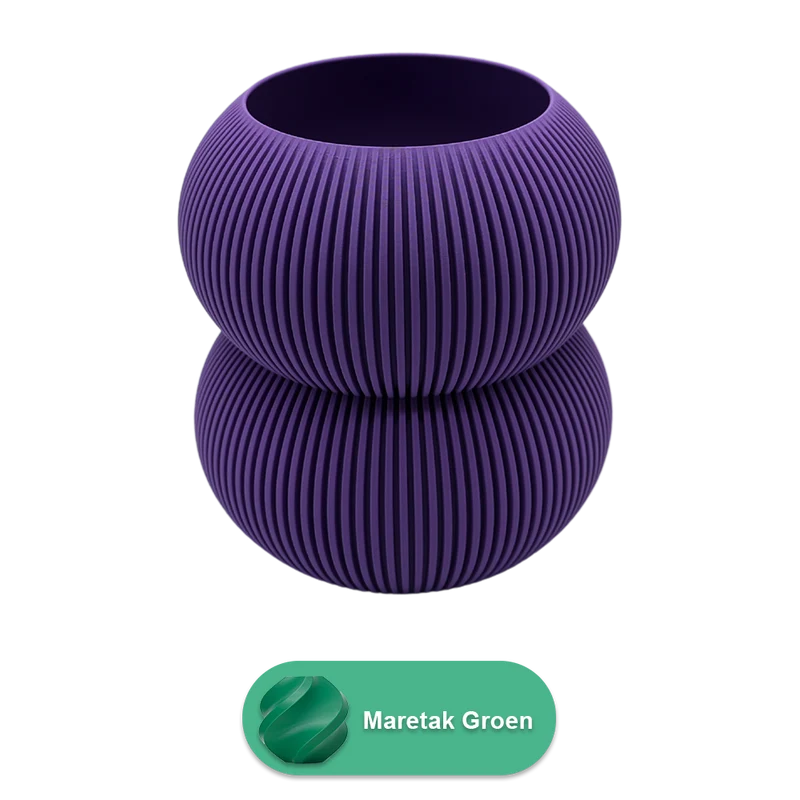 Elaro 3D-Vase – 3D-gedruckte Vase – nachhaltiges PLA – geeignet für künstliche Blumen