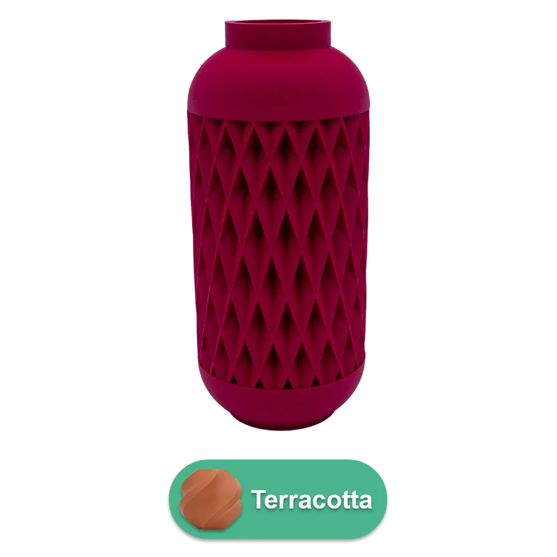 Zavira 3D-Vase – 3D-gedruckte Vase – nachhaltiges PLA – geeignet für künstliche Blumen