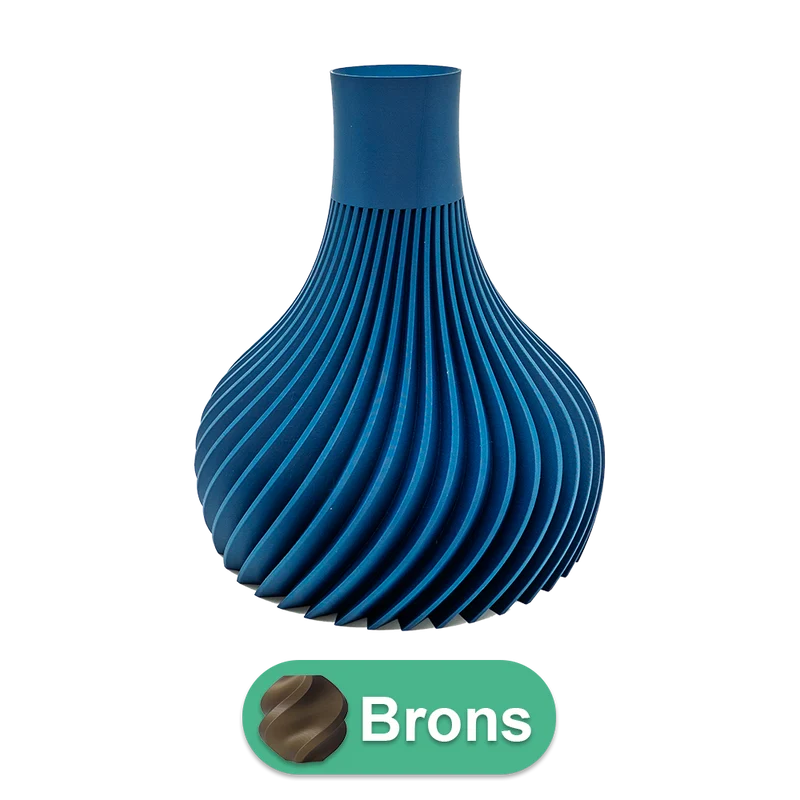 Virella 3D-Vase – 3D-gedruckte Vase – nachhaltiges PLA – geeignet für künstliche Blumen