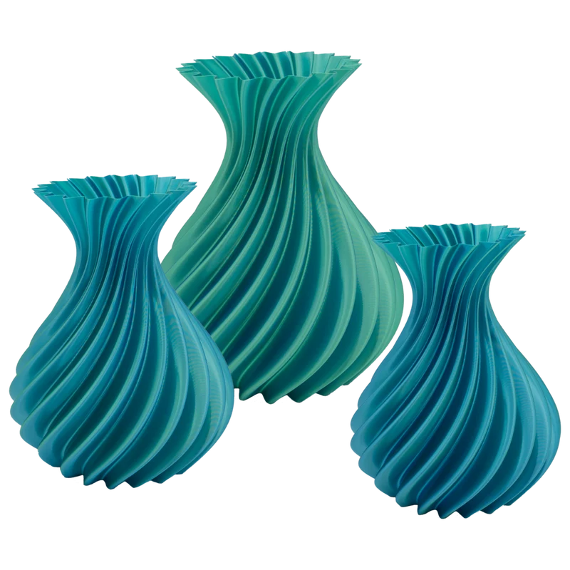 Veluro 3D-Vase – 3D-gedruckte Vase – nachhaltiges PLA – geeignet für künstliche Blumen
