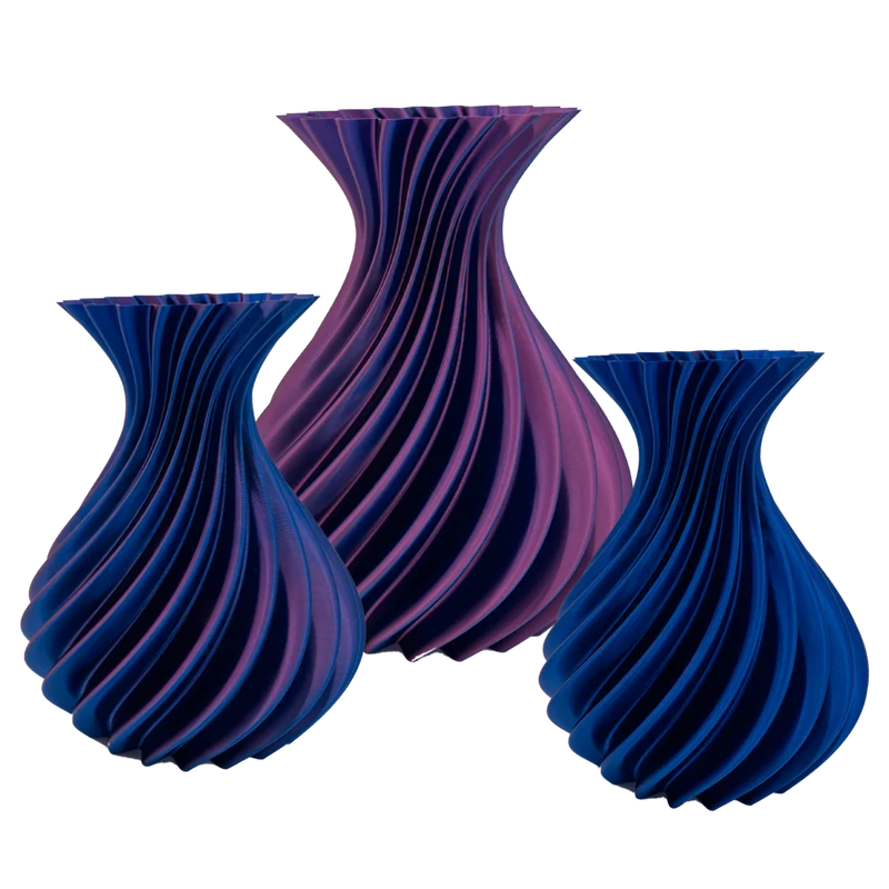 Veluro 3D-Vase – 3D-gedruckte Vase – nachhaltiges PLA – geeignet für künstliche Blumen