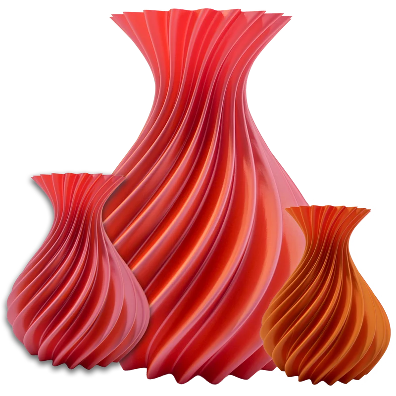 Veluro 3D-Vase – 3D-gedruckte Vase – nachhaltiges PLA – geeignet für künstliche Blumen