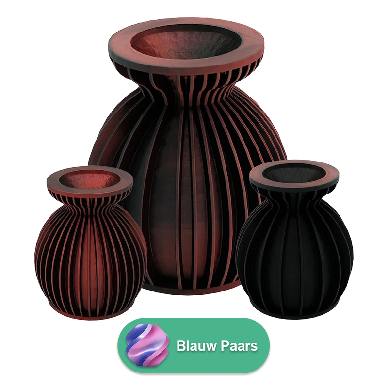 Elin 3D-Vase – 3D-gedruckte Vase – nachhaltiges PLA – geeignet für künstliche Blumen