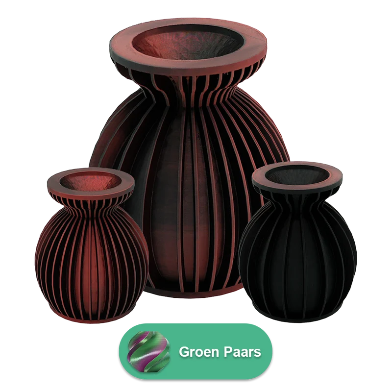 Elin 3D-Vase – 3D-gedruckte Vase – nachhaltiges PLA – geeignet für künstliche Blumen