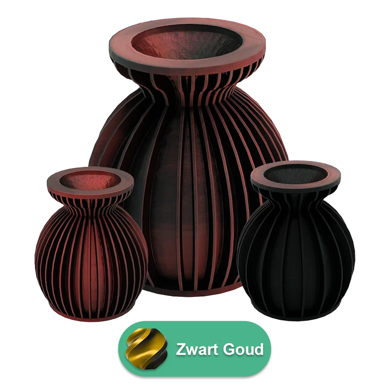 Elin 3D-Vase – 3D-gedruckte Vase – nachhaltiges PLA – geeignet für künstliche Blumen