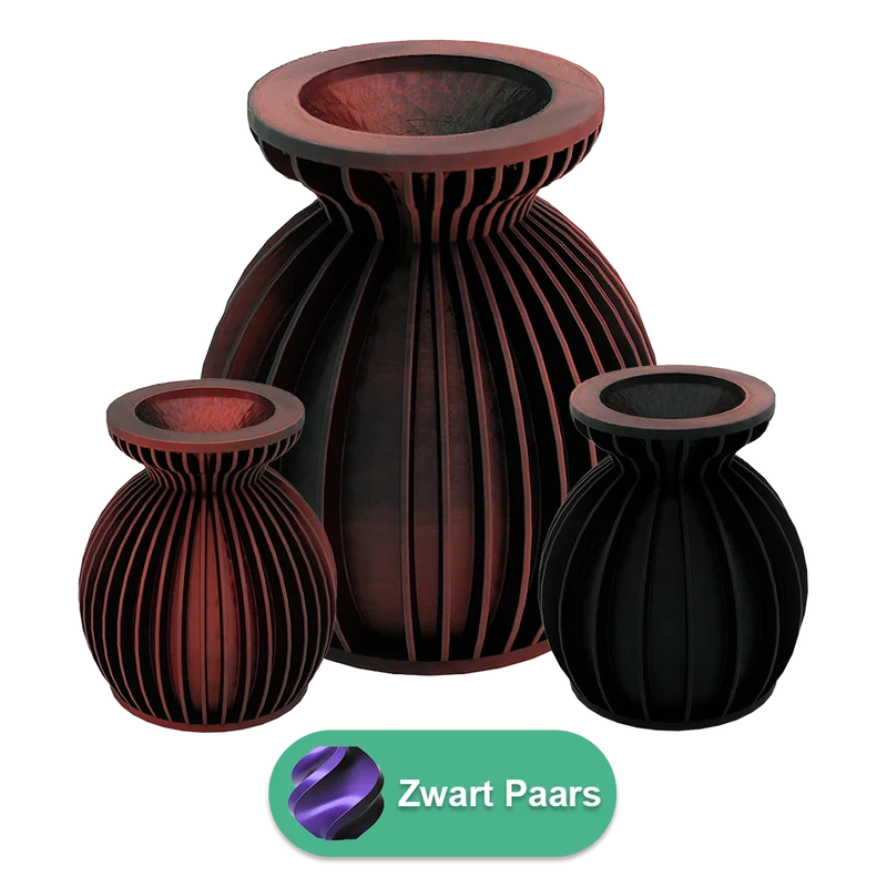 Elin 3D-Vase – 3D-gedruckte Vase – nachhaltiges PLA – geeignet für künstliche Blumen