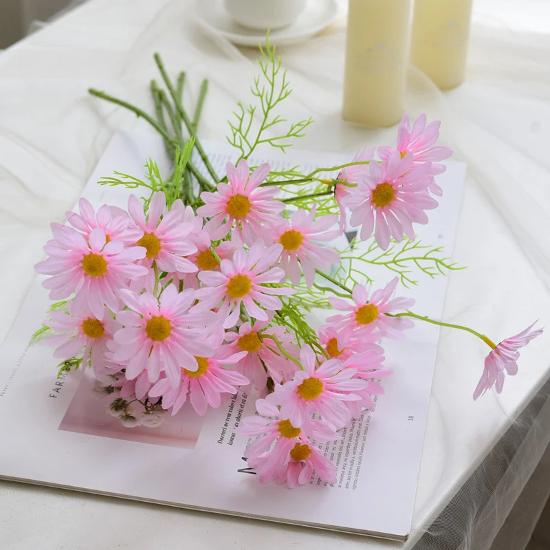 6 Stück 50 cm künstliche Gänseblümchen - Perfect für Oktoberfest & Hausdekoration