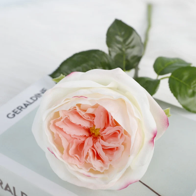 50 cm Maria Theresia Rosen mit Real-Touch-Stielen künstliche Blumen