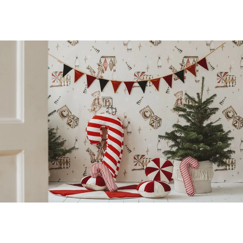 Samtgirlande „Frohe Weihnachten“, Weihnachtsdekoration