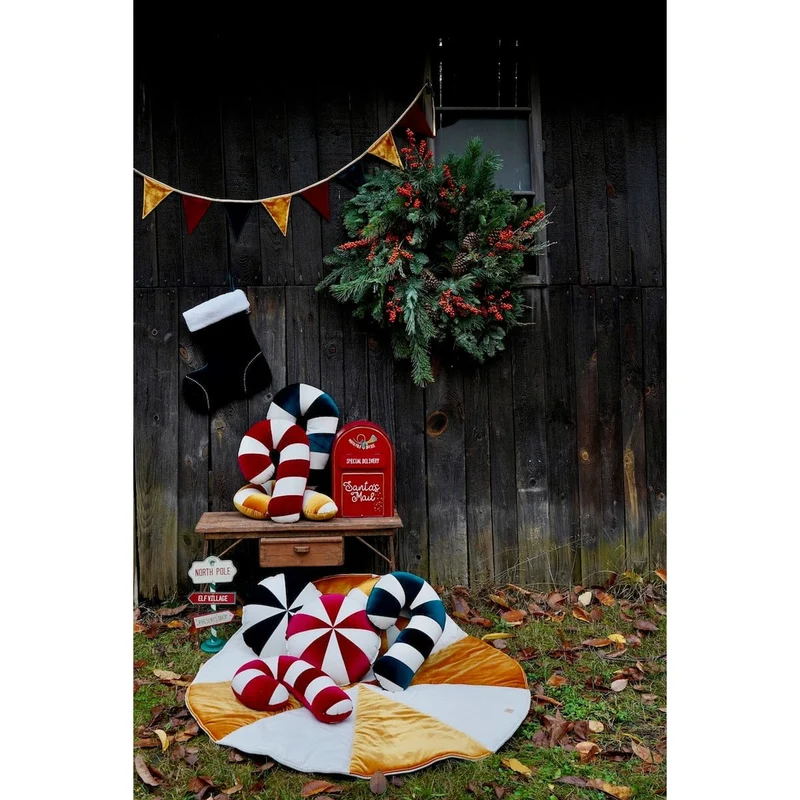 Samtgirlande „Frohe Weihnachten“, Weihnachtsdekoration
