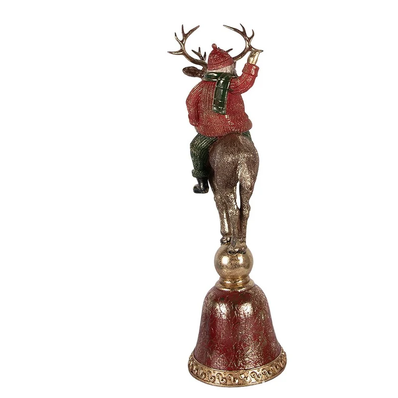 Dekorationsstatue Weihnachtsmann 24x20x63 cm brauner Kunststoff