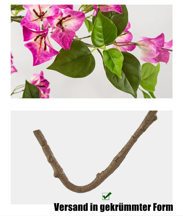 Extra hoch 112 cm künstliche Bougainvillea für Home-Wedding-Dekoration