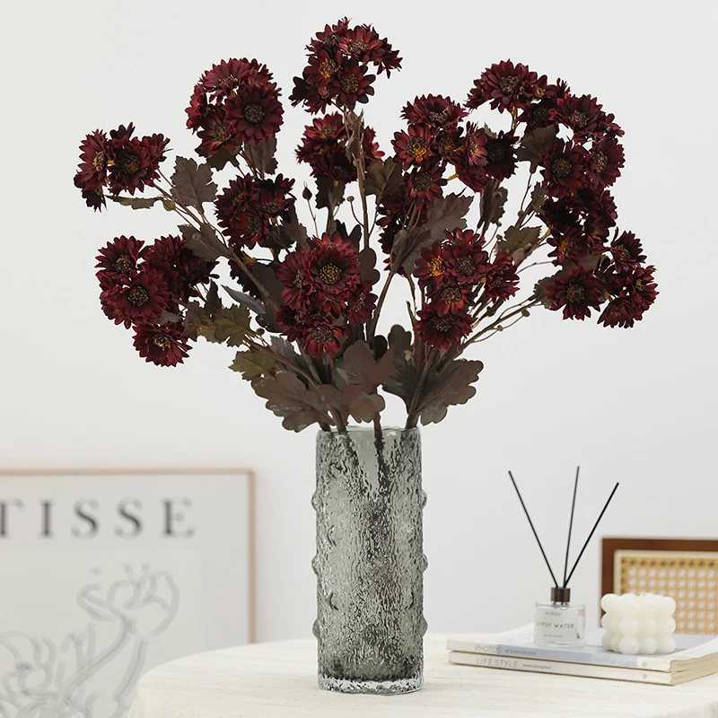 66 cm Herbst-Künstliche Gänseblümchen- und Kamillenstiele – Seidenblumen