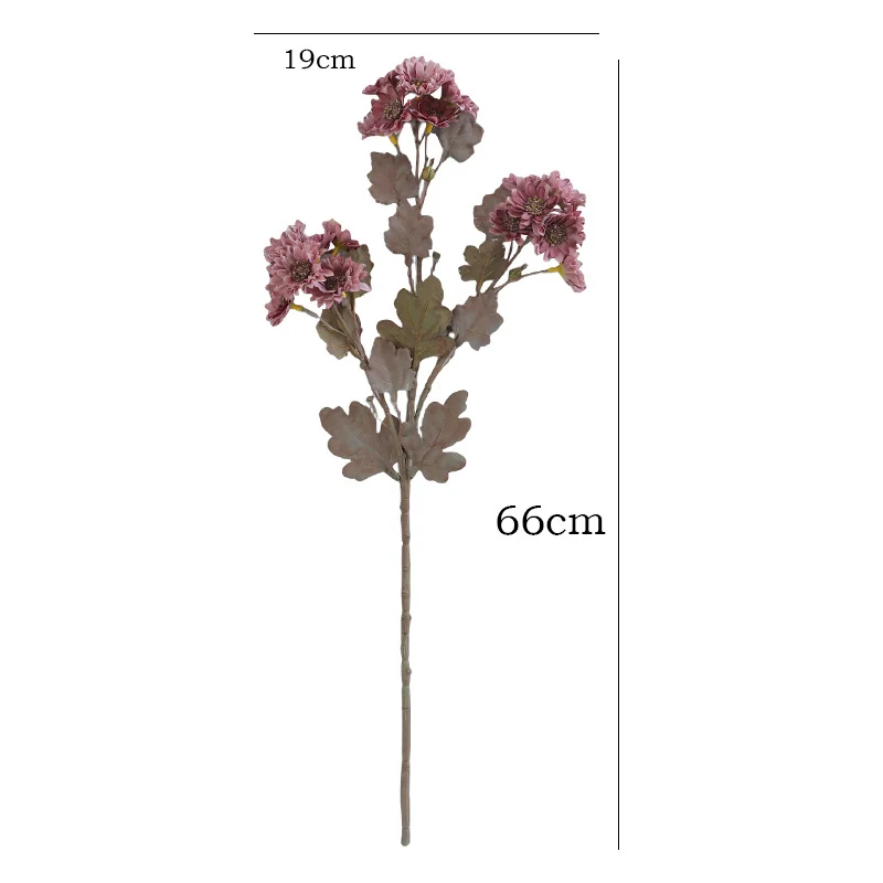 66 cm Herbst-Künstliche Gänseblümchen- und Kamillenstiele – Seidenblumen