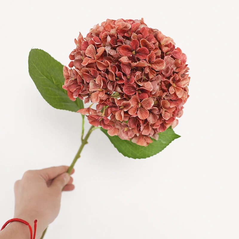 66 cm Vintage-Künstliche Hydrangeenstiele– Herbst- und Winterblumen