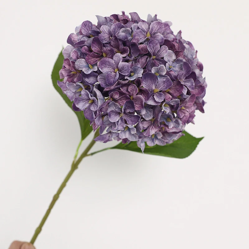 66 cm Vintage-Künstliche Hydrangeenstiele– Herbst- und Winterblumen