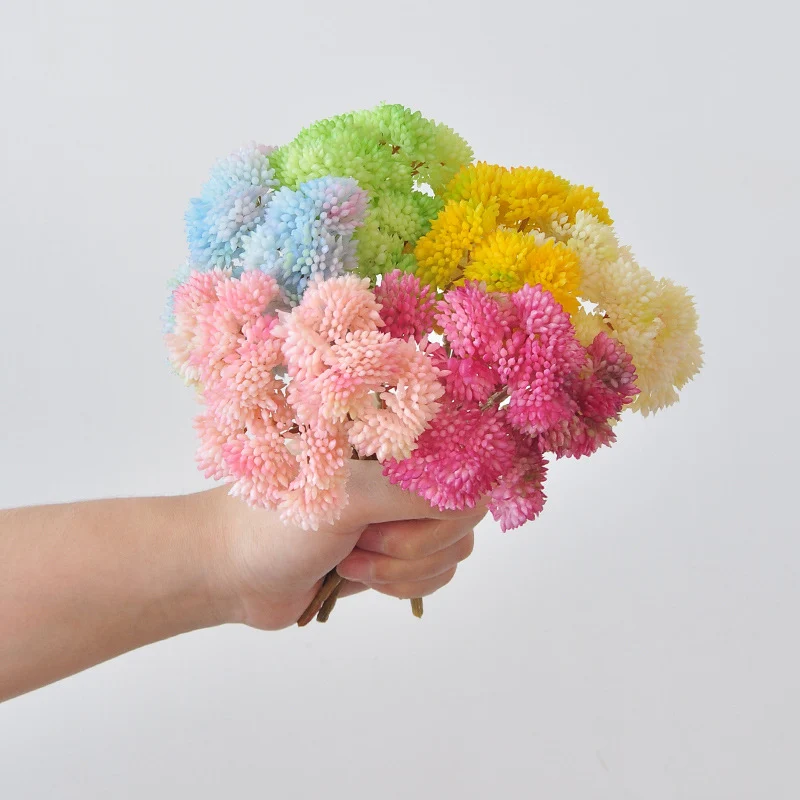 21cm Künstliche Sukkulente Mizikai-Fruchtstängel mit weicher Gummi-Oberfläche – für Hochzeits- und Heimdekoration