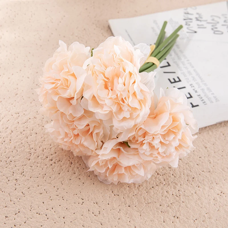 26cm Künstlicher Pfingstrosenstrauß für Hochzeiten, DIY-Hochzeitsdekoration
