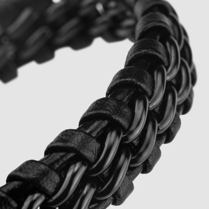 Lederarmband "Steel"