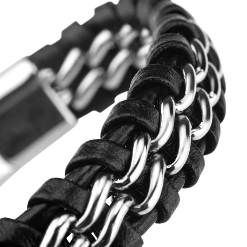 Lederarmband "Steel"