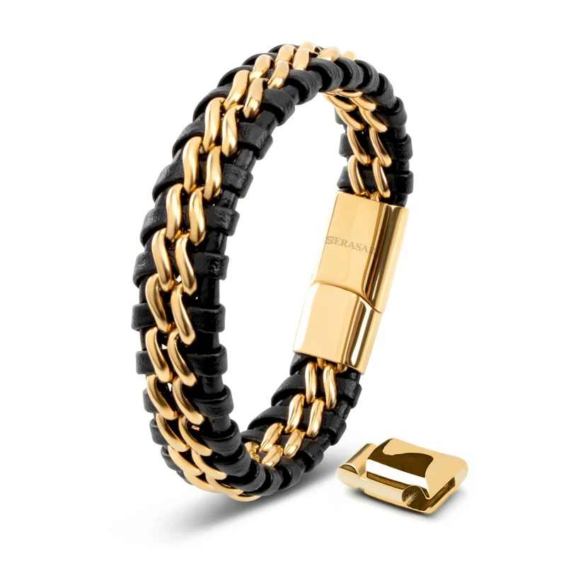 Lederarmband "Steel"