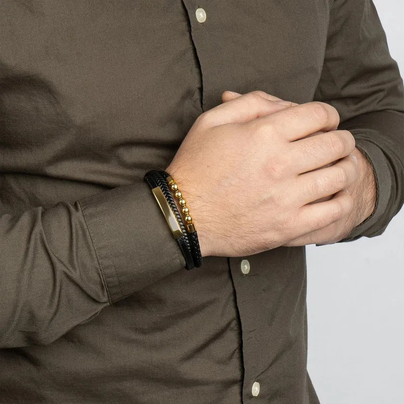 Lederarmband „Perle“