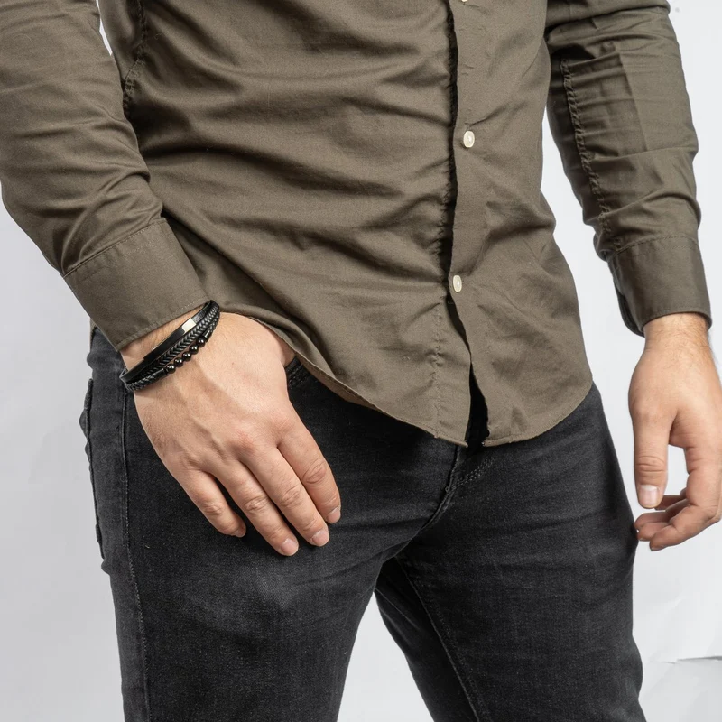 Lederarmband „Perle“