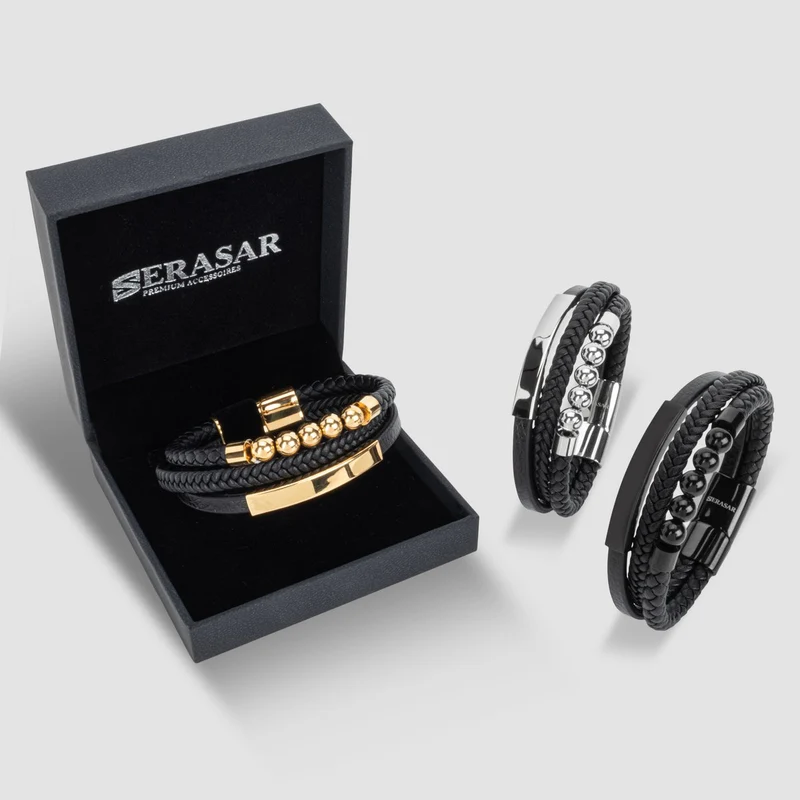Lederarmband „Perle“
