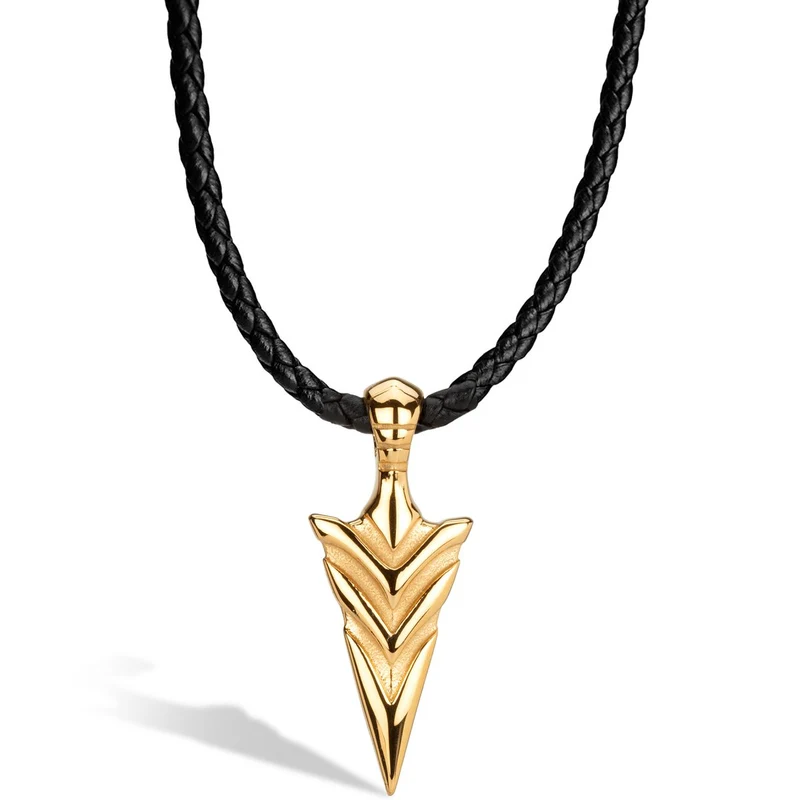 Lederhalskette "Arrow"