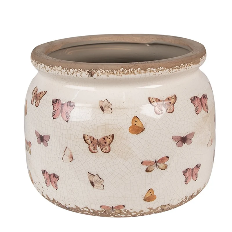Blumentopf Indoor - zeitloses Beige für drinnen