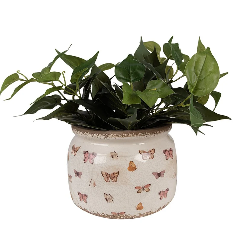 Blumentopf Indoor - zeitloses Beige für drinnen