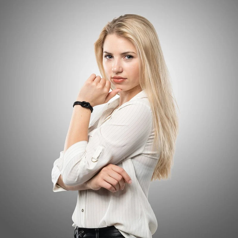 Lederarmband mit Magnetverschluss "Knot"