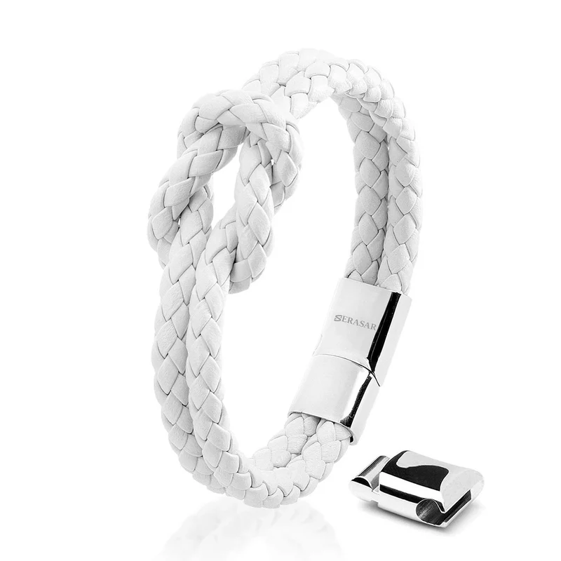 Lederarmband mit Magnetverschluss "Knot"