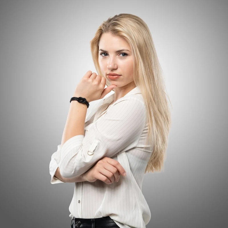 Lederarmband mit Magnetverschluss "Knot"