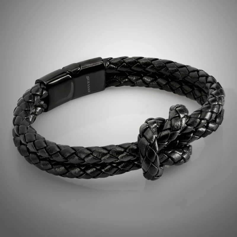Lederarmband mit Magnetverschluss "Knot"