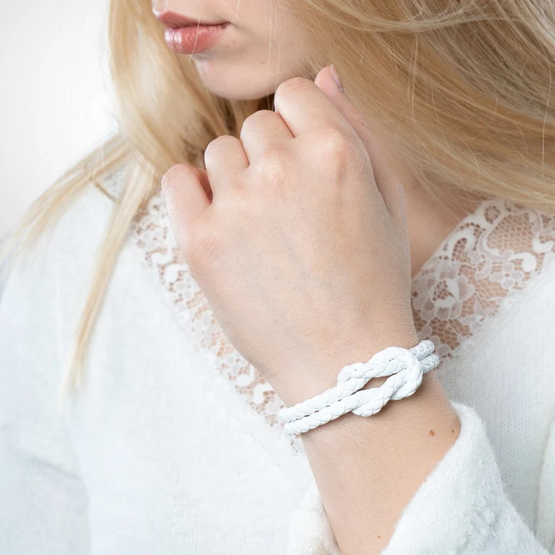 Lederarmband mit Magnetverschluss "Knot"