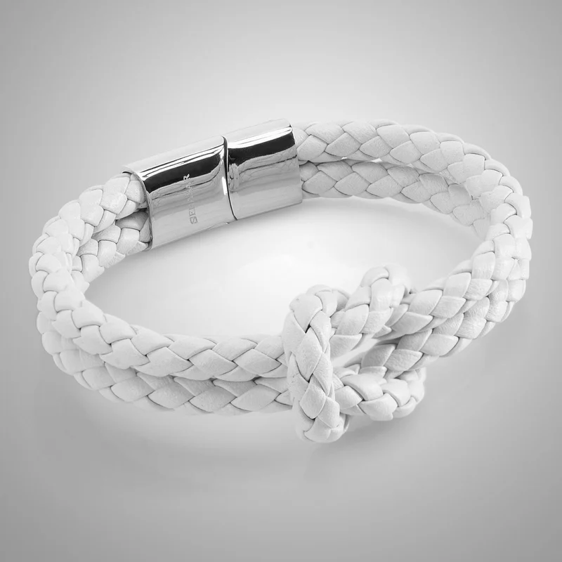 Lederarmband mit Magnetverschluss "Knot"