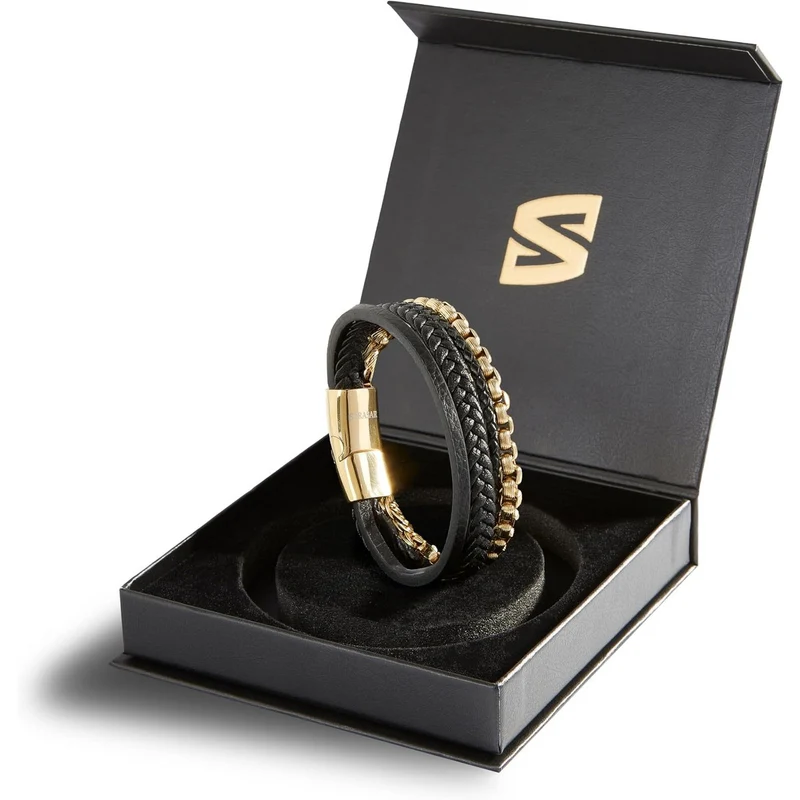 Lederarmband mit Magnetverschluss "Hero"