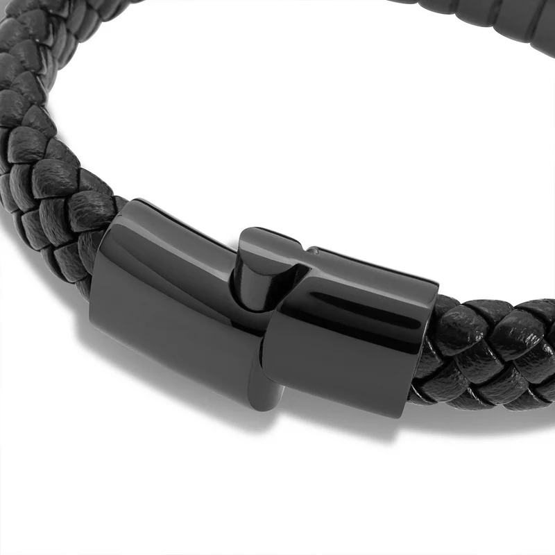 Lederarmband mit Magnetverschluss "Helix"