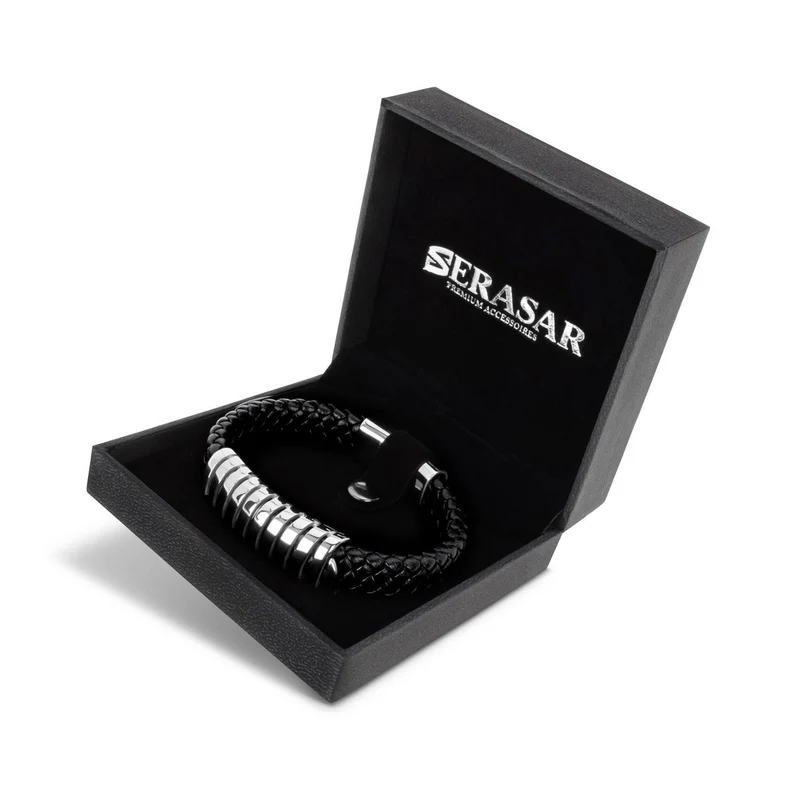 Lederarmband mit Magnetverschluss "Helix"
