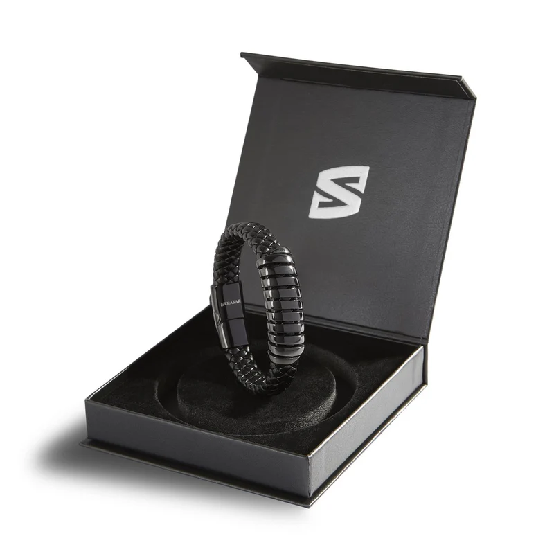 Lederarmband mit Magnetverschluss "Helix"