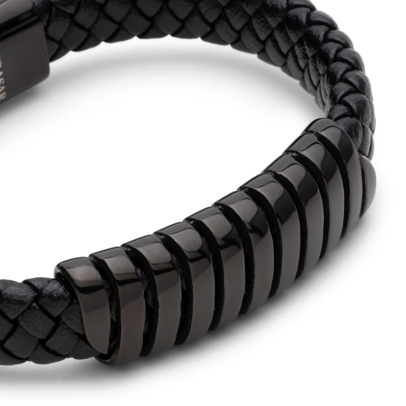 Lederarmband mit Magnetverschluss "Helix"