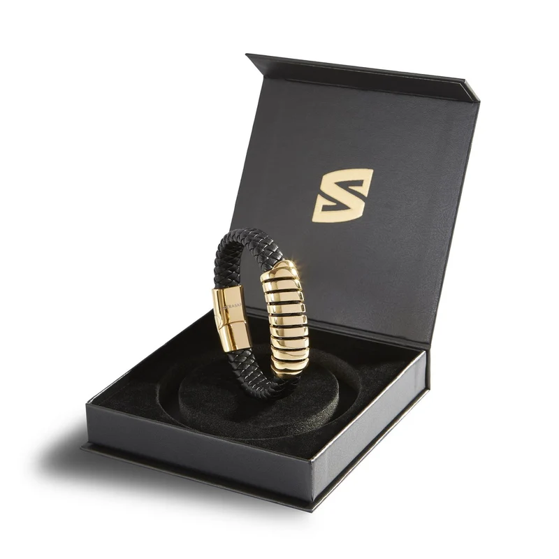 Lederarmband mit Magnetverschluss "Helix"