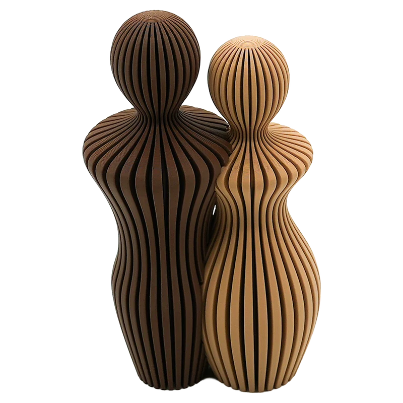 Familienfiguren-Skulptur fürs Regal
