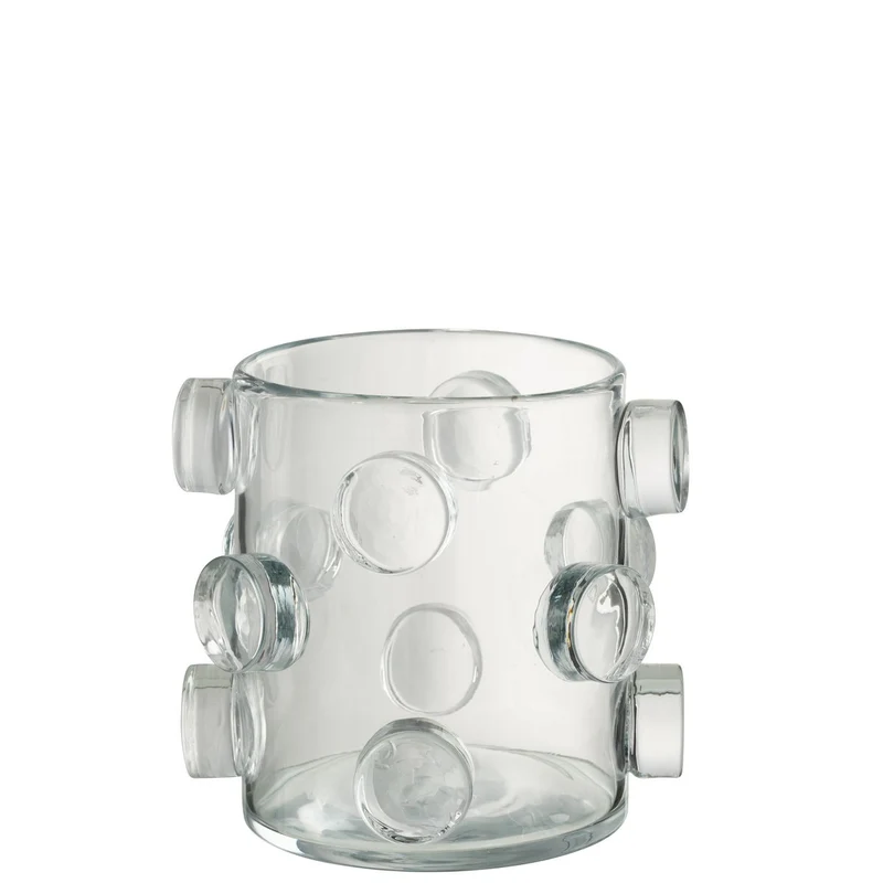 Vase Pebbles Glas Transparent Klein