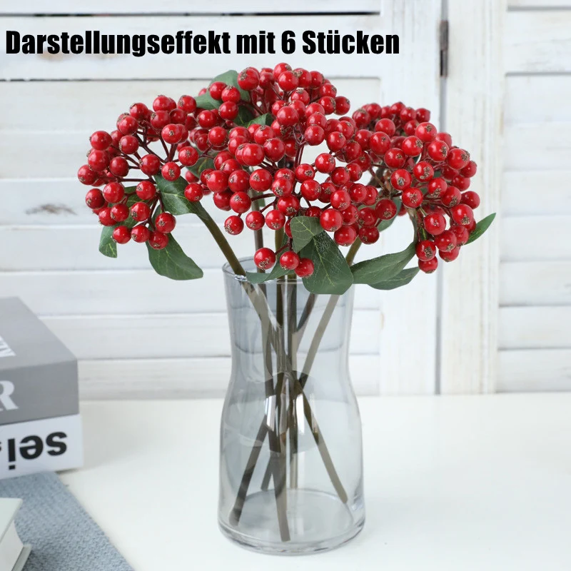 30 cm künstliche Heilige Beeren für Weihnachts- und Hausdekoration