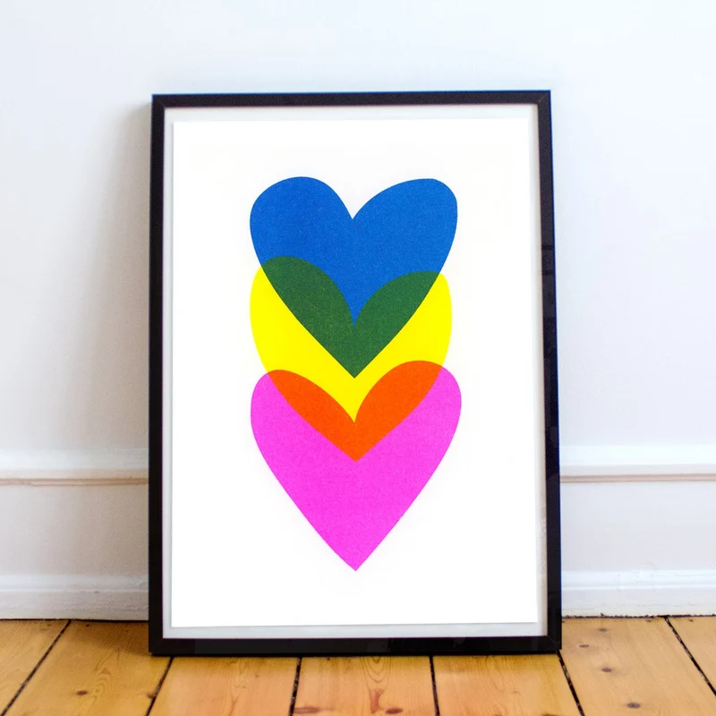 Artprint Poster Herzen