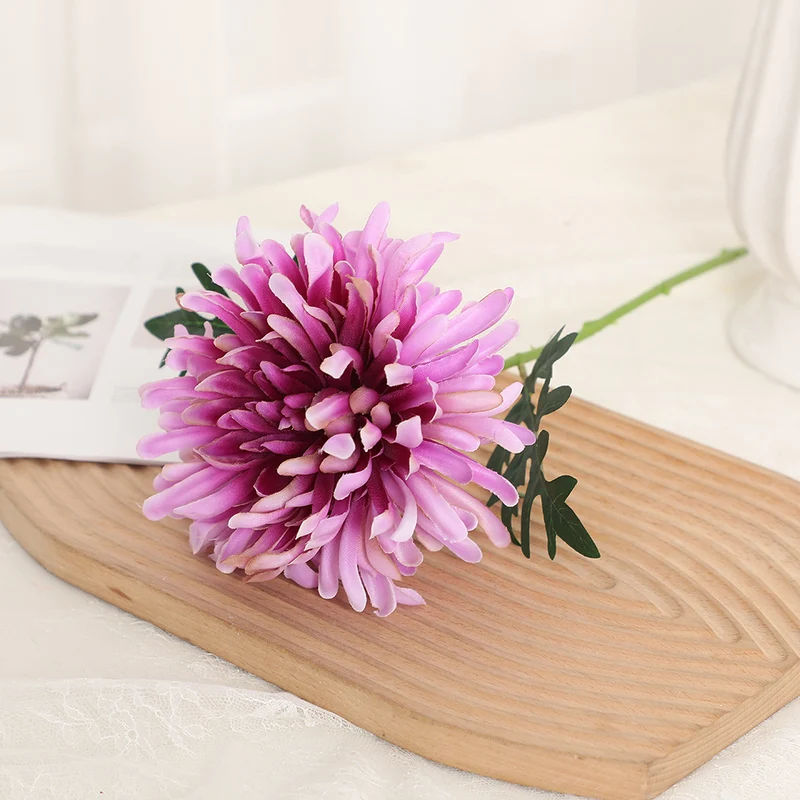 Großhandel 45cm Kunst-Pfingstrosen "Claw Chrysanthemum Premium Kräuselblumen für Party-Dekoration