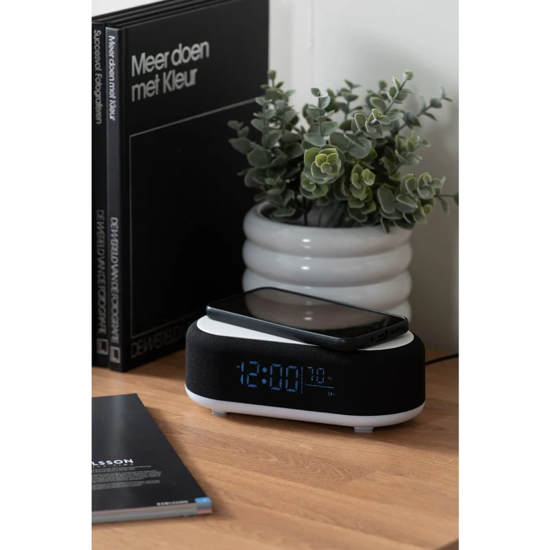 Wecker Vogue mit induktivem Ladegerät und Bluetooth